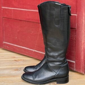 STEVE MADDEN Leather Riding Boots